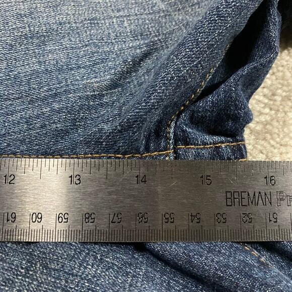 Y2K G Unit Jean Shorts Mens 42* Blue Baggy Streetwear Grunge 50 Cent Jorts Rap - Picture 8 of 12